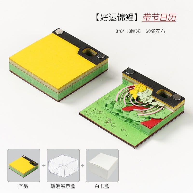 image-Low Price Calendar 2024 Note Desk Calendar Bad Creative 3D Paper Sculpture Earth Office Desktop Ornament