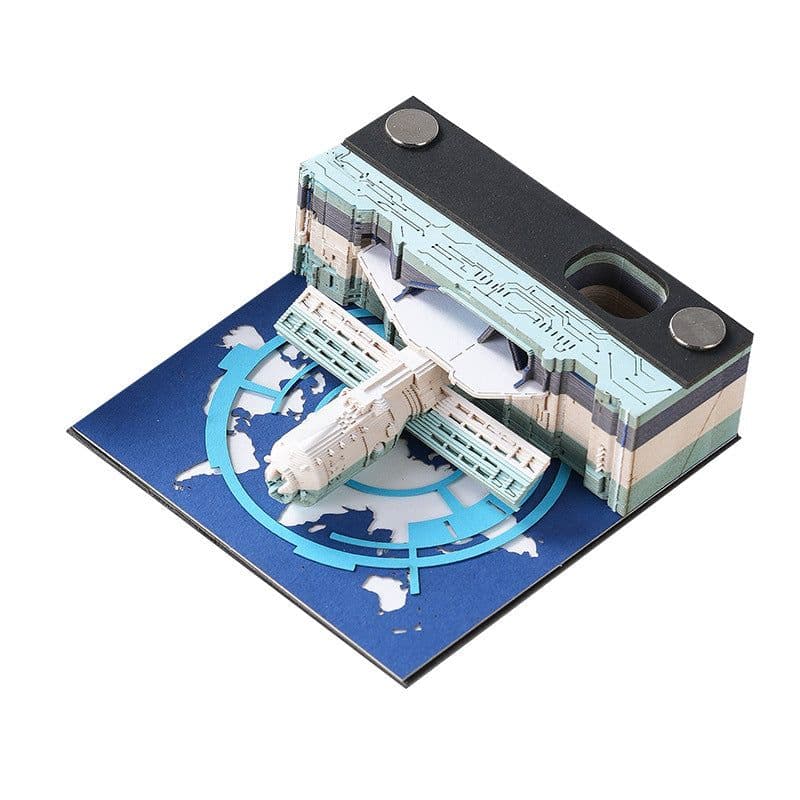 image-Low Price Calendar 2024 Note Desk Calendar Bad Creative 3D Paper Sculpture Earth Office Desktop Ornament