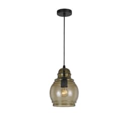 image-60W Teramo Rippled Glass Pendant (Edison Bulb Not Included)