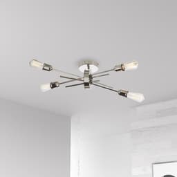 image-4LT Wall Sconce, Burnished Chrome Finish