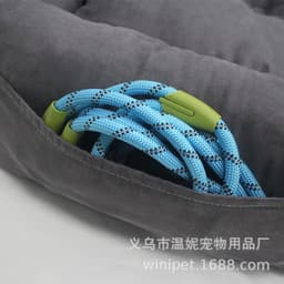 image-Special car cushion for large dogs, pet car rear double-seat nest, dual-purpose dog house car-mounted