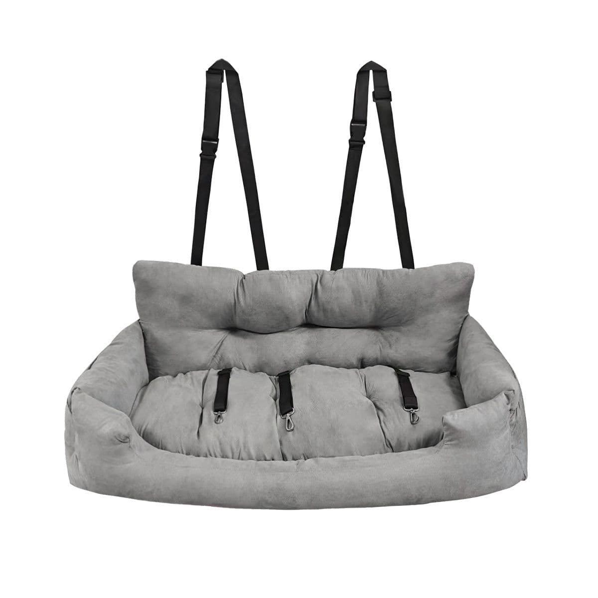 image-Special car cushion for large dogs, pet car rear double-seat nest, dual-purpose dog house car-mounted