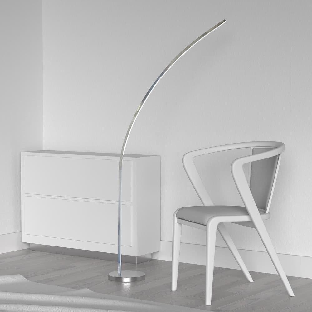 image-22W Floor Lamp Polished Chrome Finish