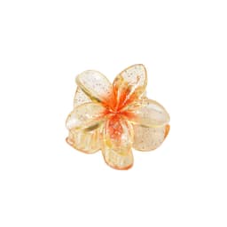image-Cross-border Amazon's new 4CM transparent glitter hairpin small plumeria grabber female Korean style bangs side clip