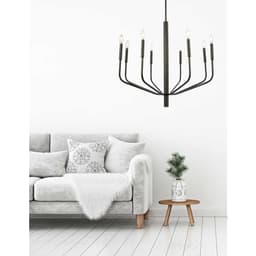 image-8LT Chandelier, MB Finish