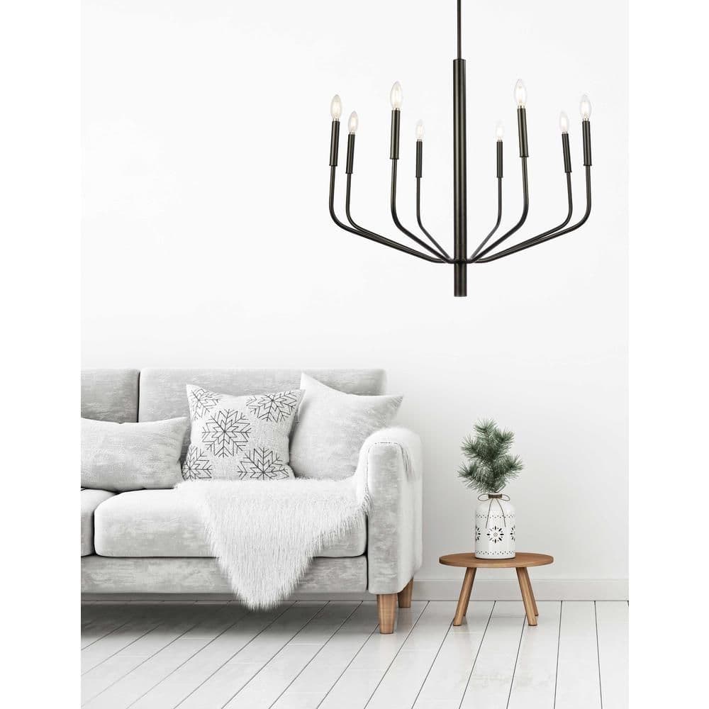 image-8LT Chandelier, MB Finish