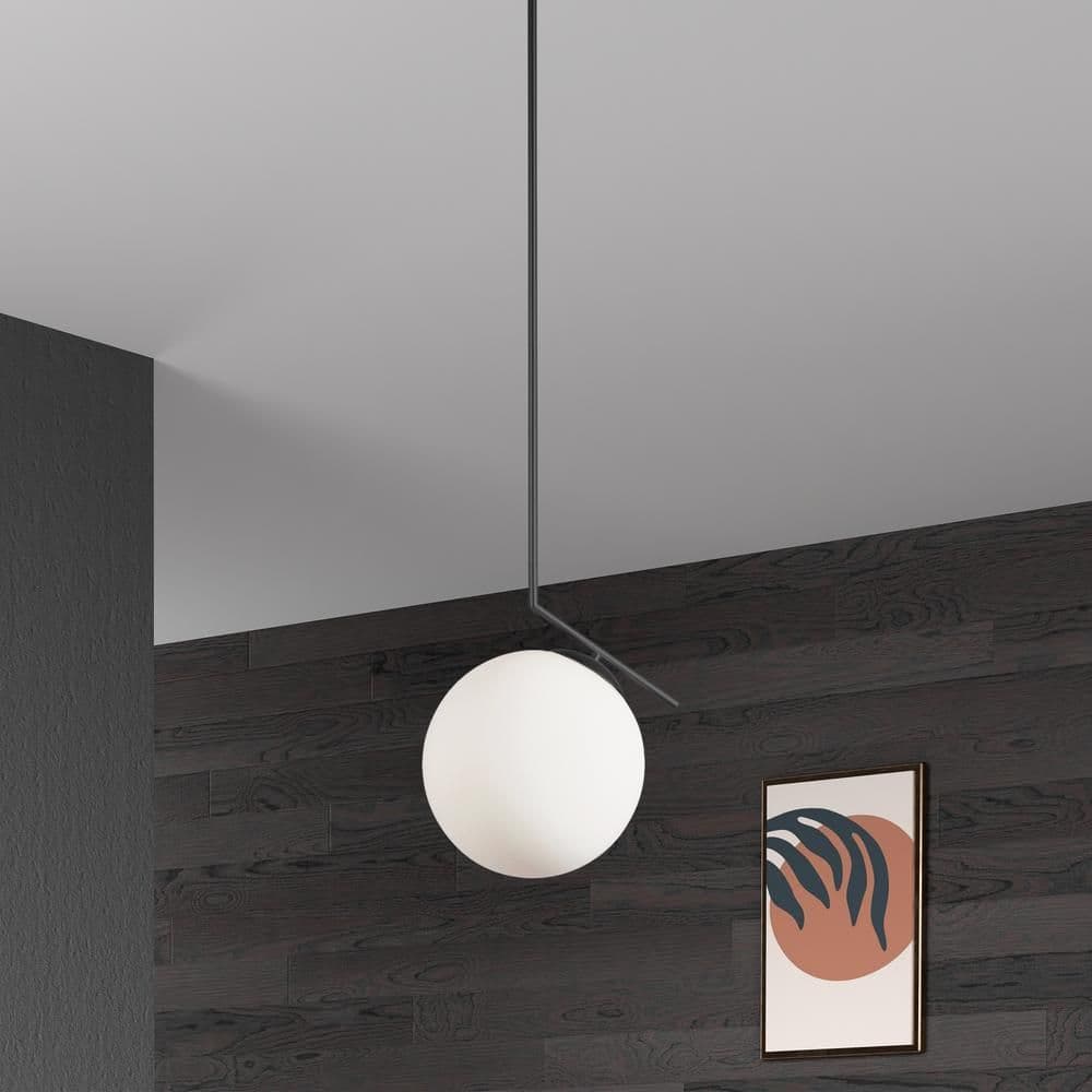 image-1LT Pendant, MB finish, Opal Glass