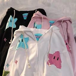 image-2023 Kuro Cartoon Hooded Girls AliExpress Foreign Trade Applique Sweatshirt