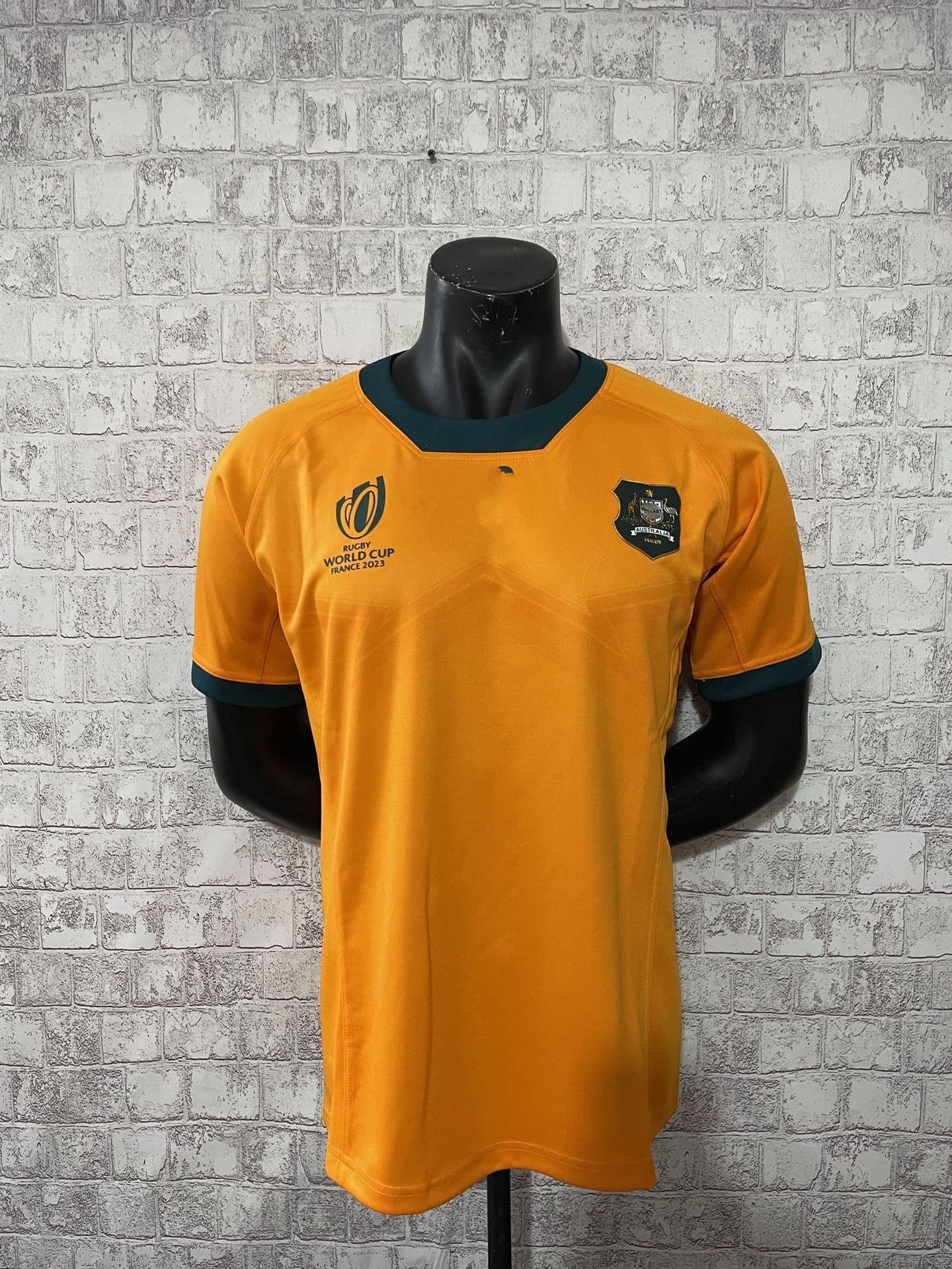 image-Foreign Trade 2023 World Cup Australia Home Rugby Jersey Australia Home Rugby Jersey