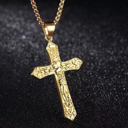 image-2023 cross-border e-commerce supply retro men's pendants, multiple necklaces, pure steel chain jewelry wholesale
