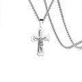 image-2023 cross-border e-commerce supply retro men's pendants, multiple necklaces, pure steel chain jewelry wholesale