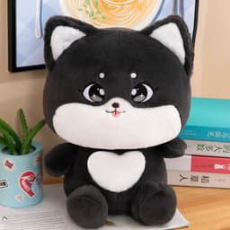 image-Cute Black Cat Plush Toy Cartoon Doll Toy Sofa Cushion Bed Sleeping Children Girls Gift Wholesale
