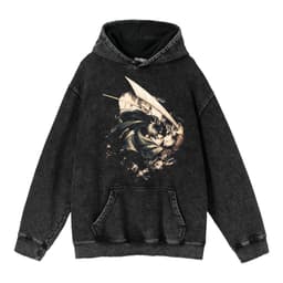 image-hoodie clothing cross-border new Attack on Titan anime peripheral printing trendy brand washed retro hooded sweatshirt for men