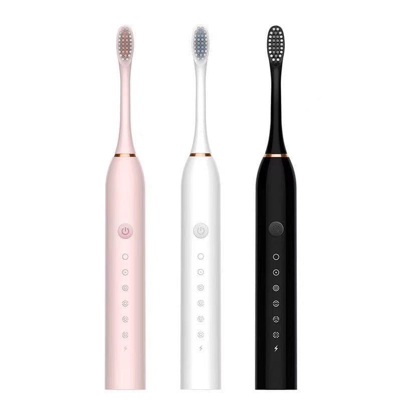 image-Wholesale smart ultrasonic electric toothbrush gift box gift packaging couple charging soft bristle electric toothbrush adult model