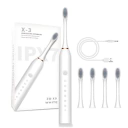 image-Wholesale smart ultrasonic electric toothbrush gift box gift packaging couple charging soft bristle electric toothbrush adult model
