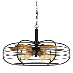 image-Margo 60W X 6 Metal Chandelier (Edison Bulbs Not Included)