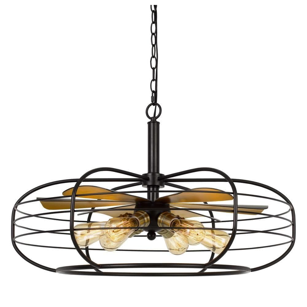 image-Margo 60W X 6 Metal Chandelier (Edison Bulbs Not Included)