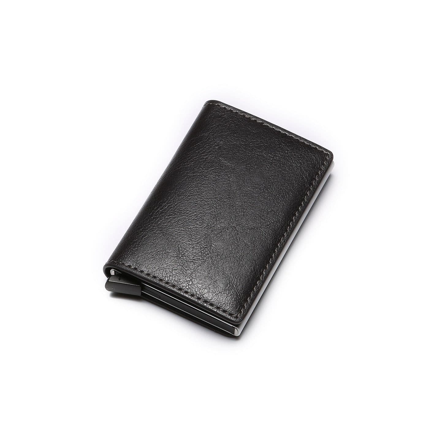 image-RFID anti-theft carbon fiber men's wallet credit card holder Men's wallet foreign trade multi-function wallet Men Wallet