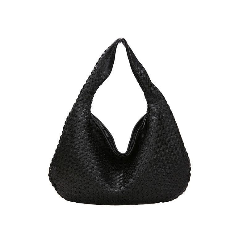 image-New high-end hand-woven bag women's cross-border foreign trade armpit bag casual texture shoulder bag handbag