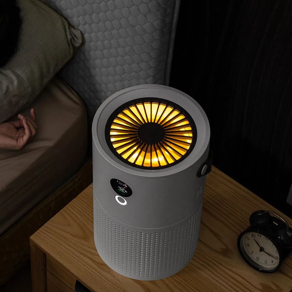 image-The new AP01 negative ion air purifier can be used as a deodorizing and formaldehyde-removing air freshener for bedrooms.