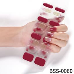 image-customized gel nail stickers 3D lighting light therapy semi-cured nail stickers European and American Amazon gel nail stickers