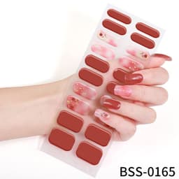 image-customized gel nail stickers 3D lighting light therapy semi-cured nail stickers European and American Amazon gel nail stickers