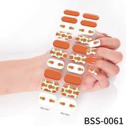 image-customized gel nail stickers 3D lighting light therapy semi-cured nail stickers European and American Amazon gel nail stickers