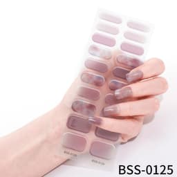 image-customized gel nail stickers 3D lighting light therapy semi-cured nail stickers European and American Amazon gel nail stickers