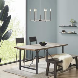 image-6-Light Contemporary Candelabra Styled Chandelier