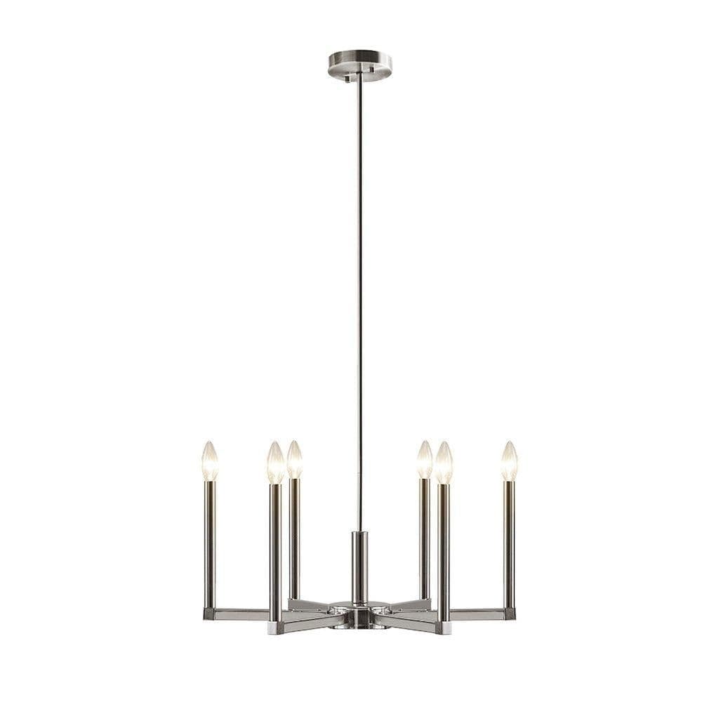 image-6-Light Contemporary Candelabra Styled Chandelier