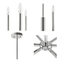 image-6-Light Contemporary Candelabra Styled Chandelier