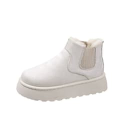 image-Snow boots for women 2023 new style comfortable thick sole plus velvet warm fur one-piece lazy one-leg short-tube women's cotton shoes