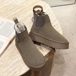 image-Thick-soled snow boots for women 2022 autumn and winter new elastic band heightening cotton shoes winter plus velvet slip-on Chelsea