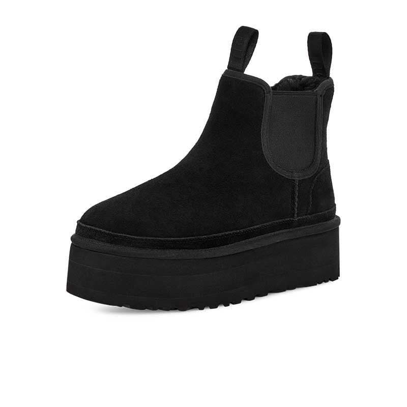image-Thick-soled snow boots for women 2022 autumn and winter new elastic band heightening cotton shoes winter plus velvet slip-on Chelsea