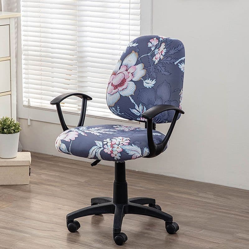 image-Printed elastic 2-piece split office chair cover European and American home office chair cover Amazon cross-border chair