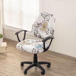 image-Printed elastic 2-piece split office chair cover European and American home office chair cover Amazon cross-border chair