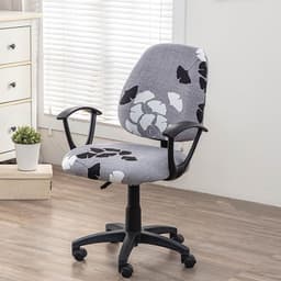 image-Printed elastic 2-piece split office chair cover European and American home office chair cover Amazon cross-border chair