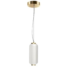 image-10W Pendant, AGB, CLR Fluted Glass