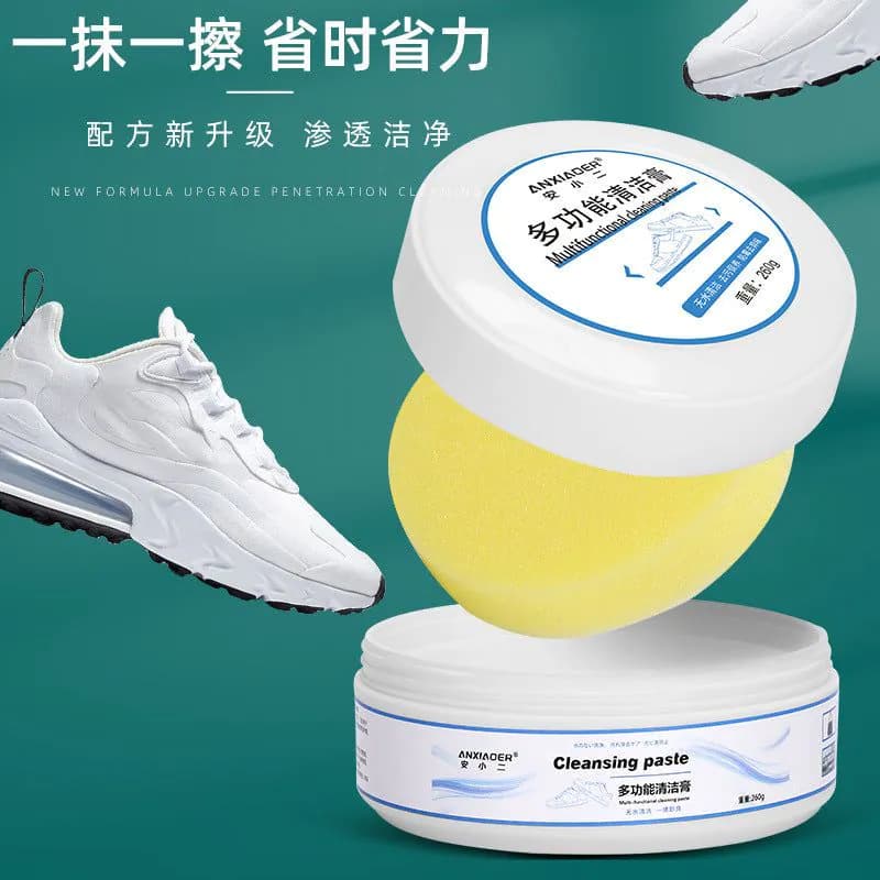 image-New white shoe household decontamination multi-functional cleaning cream to remove stubborn MOQ=3 pcs