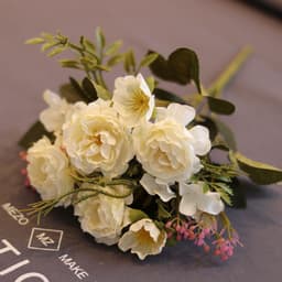 image-Silk Flower Bouquet Arrangement - Pink