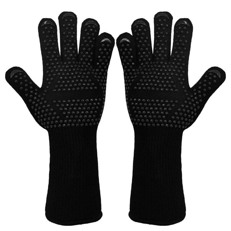 image-Spot Heat Insulation Barbecue Kitchen Baking Thick And High Temperature Resistant Oven Anti-scald Microwave Oven Gloves