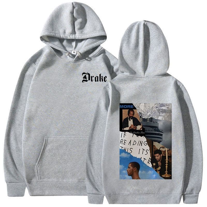 image-Rapper Drake Music Album Cover Graphic Hoodies Men's Fashion