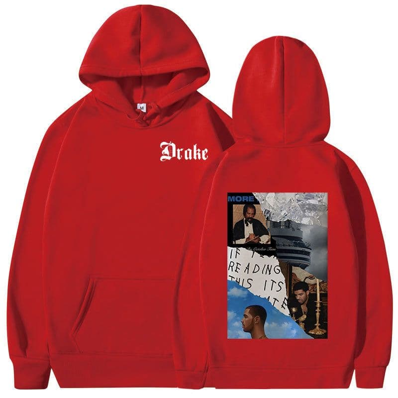 image-Rapper Drake Music Album Cover Graphic Hoodies Men's Fashion