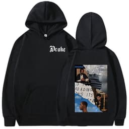 image-Rapper Drake Music Album Cover Graphic Hoodies Men's Fashion