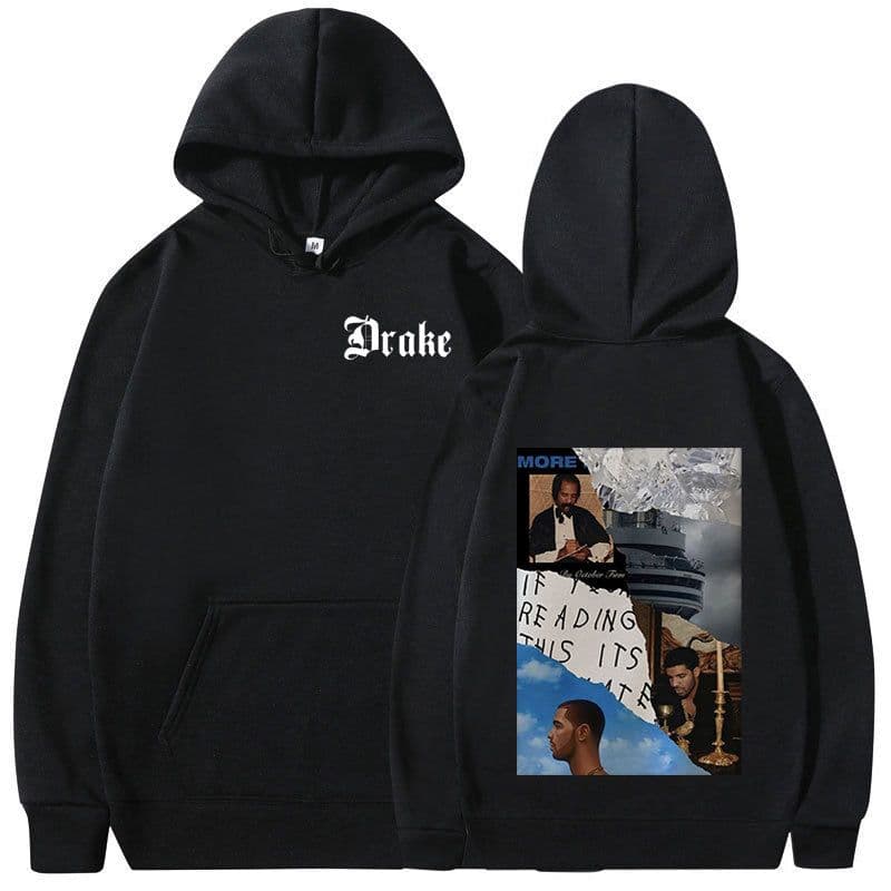 image-Rapper Drake Music Album Cover Graphic Hoodies Men's Fashion
