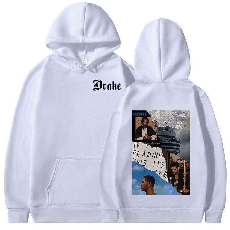 image-Rapper Drake Music Album Cover Graphic Hoodies Men's Fashion