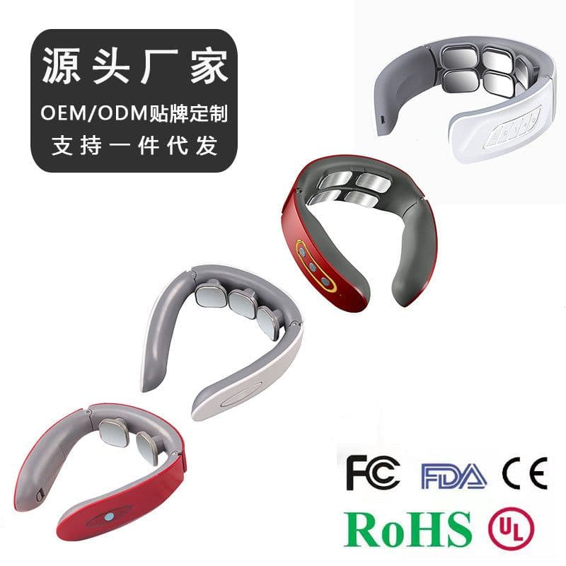 image-Portable cervical spine massager multi-functional cervical spine massager electrotherapy physiotherapy instrument pulse heating neck neck protector