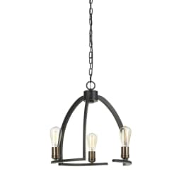image-60W X 3 Kinder Metal 3 Light Chandelier (Edison Bulbs Not Included)