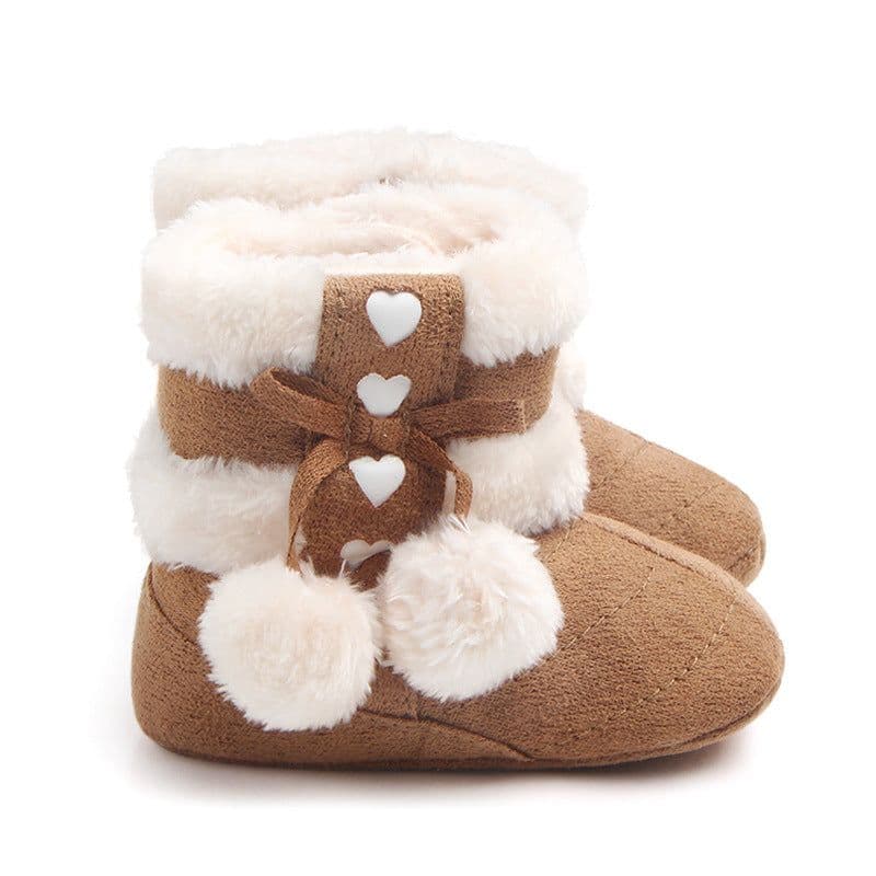 image-Tong Youyuan Cotton Boots - Apricot Toddler 13.5cm