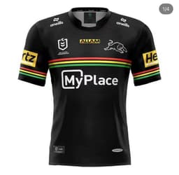 image-2024NRL Navy Jaguars rugby jersey home and away short-sleeved top training suit Rugbyjersey